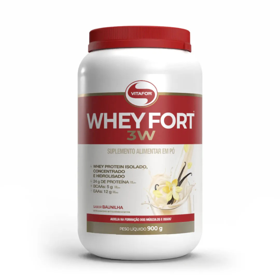 WHEY FORT® 3W Sabor Baunilha 900g